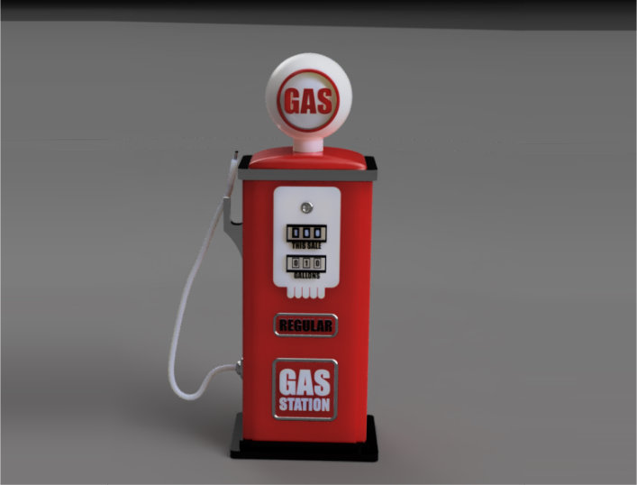 Gas Pump – Cellphone Charging Cable Holder